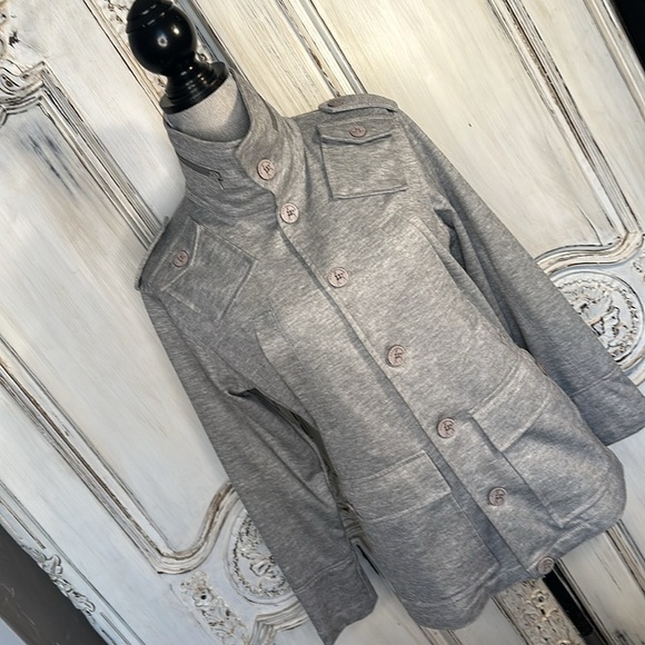 Men’s Kane & Unke Gray Light Knit Jacket Luxury Old Money GQ Statement Size S - Picture 2 of 16